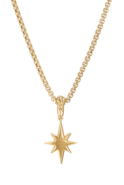 North Star Amulet, 18k Gold & Diamonds